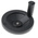 Rose+Krieger Black Die Cast Aluminium Hand Wheel, 100mm diameter