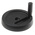 RS PRO Black Thermoplastic Hand Wheel, 175mm diameter