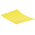 Yellow Polypropylene Plastic Shim, 457mm x 305mm x 0.51mm