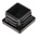 RS PRO Black Square Tube Plug, 25.4mm