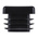RS PRO Black Square Tube Plug, 20 x 20mm Tube