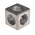 RS PRO Cube Connector Connecting Component, Strut Profile 40 mm, Groove Size 8mm