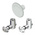 Bosch Rexroth D17 90° Connector Connecting Component, Strut Profile 40 mm, 45 mm, 50 mm, 60 mm, Groove Size 10mm