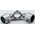 RS PRO Double Swivel Combination Connecting Component, Strut Profile Type 1, Round Tube Size Type 1
