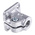 Rose+Krieger M10 Base Clamp Connecting Component, Strut Profile 12 mm