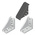 Bosch Rexroth M8 Angle Bracket Connecting Component, Strut Profile 45 mm, Groove Size 10mm