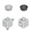 Bosch Rexroth M8 Corner Cube Kit Connecting Component, Strut Profile 30 mm, Groove Size 8mm
