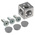 Bosch Rexroth M6 Corner Cube Kit Connecting Component, Strut Profile 30 mm, Groove Size 8mm