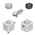 Bosch Rexroth M8 Corner Cube Kit Connecting Component, Strut Profile 45 mm, Groove Size 10mm