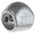 RS PRO 15 to 60 Degree Elbow Connecting Component, Strut Profile Type 1, Round Tube Size Type 1
