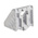 Bosch Rexroth M8 Angle Bracket Connecting Component, Strut Profile 50 mm, Groove Size 10mm