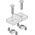 Bosch Rexroth Plastic Door Hinge, Guarding Accessory, 10mm Slot, 45 x 45 mm Strut Profile