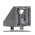 Bosch Rexroth M8 Mounting Bracket Connecting Component, Strut Profile 40 mm, 45 mm, 50 mm, 60 mm, Groove Size 10mm