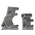 Bosch Rexroth Aluminium Door Hinge, 8mm Slot, 55 mm Strut Profile