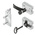 Bosch Rexroth Die Cast Aluminium Door Lock, 8mm Slot, 30 mm, 45 mm Strut Profile