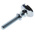 Bosch Rexroth M8 Thread Galvanised Steel Adjustable Foot, 10mm Groove