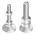 Bosch Rexroth M8 Thread Galvanised Steel Adjustable Foot, 10mm Groove
