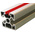 Bosch Rexroth Red PVC Cover Strip, 10mm Groove Size, 2m Length