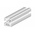 RS PRO Silver Aluminium Profile Strut, 20 x 20 mm, 5mm Groove, 1000mm Length