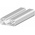 RS PRO Silver Aluminium Profile Strut, 40 x 16 mm, 8mm Groove, 3000mm Length