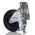 Bosch Rexroth M8 Thread Rubber Castor Wheels, 125mm 10mm Groove