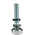 Bosch Rexroth M12 Thread Galvanised Steel Adjustable Foot, 10mm Groove