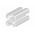 RS PRO Silver Aluminium, Anodized Profile Strut, 40 x 40 mm, 10mm Groove, 3m Length