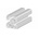 RS PRO Silver Aluminium, Anodized Profile Strut, 40 x 40 mm, 10mm Groove, 3m Length