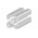 RS PRO Silver Aluminium, Anodized Profile Strut, 45 x 45 mm, 10mm Groove, 2m Length