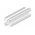 RS PRO Silver Aluminium, Anodized Profile Strut, 20 x 20 mm, 6mm Groove, 2m Length