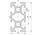 RS PRO Silver Aluminium, Anodized Profile Strut, 20 x 40 mm, 6mm Groove, 3m Length