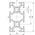 RS PRO Silver Aluminium, Anodized Profile Strut, 30 x 60 mm, 8mm Groove, 2m Length