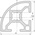 RS PRO Silver Aluminium, Anodized Profile Strut, 30 x 30 mm, 8mm Groove, 3m Length