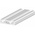RS PRO Silver Aluminium, Anodized Profile Strut, 40 x 10 mm, 5mm Groove, 1m Length
