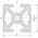 RS PRO Silver Aluminium, Anodized Profile Strut, 20 x 20 mm, 5mm Groove, 1m Length