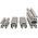 FlexLink Silver Aluminium Profile Strut, 30 x 30 mm, 7.2mm Groove, 3000mm Length, Series XF