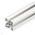 Bosch Rexroth Silver Aluminium Profile Strut, 30 x 30 mm, 8mm Groove, 2000mm Length