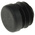 Rose+Krieger Black Round End Cap, 18 mm Strut Profile