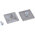 Bosch Rexroth Black Die Cast Zinc, Galvanised Steel End Cap, 45 mm Strut Profile, 8mm Groove