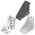 Bosch Rexroth Black Polypropylene Angle Bracket Cap, 40 x 80 mm Strut Profile, 10mm Groove