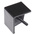 Bosch Rexroth Black Polypropylene Corner Bracket Cap, 20 x 20R Strut Profile, 6mm Groove