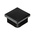 RS PRO Black Square Tube Plug, 38mm
