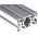 RS PRO Silver Aluminium Profile Strut, 30 x 60 mm, 6mm Groove, 2000mm Length