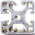 RS PRO Silver Aluminium Profile Strut, 40 x 40 mm, 8mm Groove, 2000mm Length