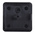 RS PRO Black End Cap, 30 x 30 mm Strut Profile, 6mm Groove