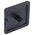 RS PRO Black End Cap, 30 x 30 mm Strut Profile, 6mm Groove
