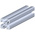 RS PRO Silver Aluminium Profile Strut, 20 x 20 mm, 5mm Groove, 2000mm Length