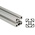 Bosch Rexroth Silver Aluminium Profile Strut, 45 x 45 mm, 10mm Groove, 1000mm Length