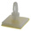 LCBSB-6-01A-RT, 9.5mm High Nylon PCB Support for 4mm PCB Hole, 17.8 x 17.8mm Base