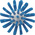 Vikan Blue Bottle Brush, 145mm x 63mm